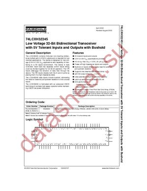 74LCXH32245G datasheet  